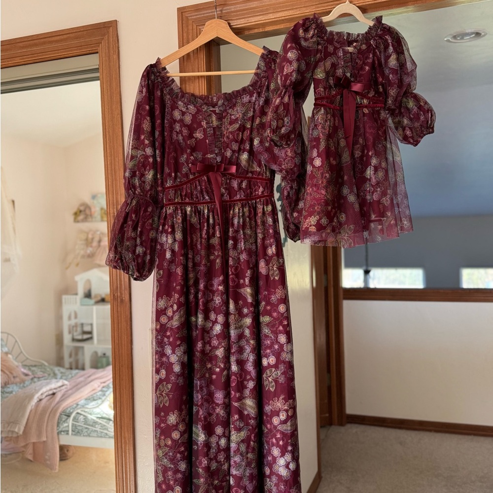 Ivy City Co Plum Floral mommy+ me Set